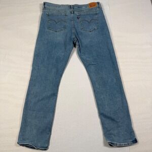 Levis 314 Shaping Straight Jeans Womens 33x30 Blue Denim Mid Rise 19631-0214